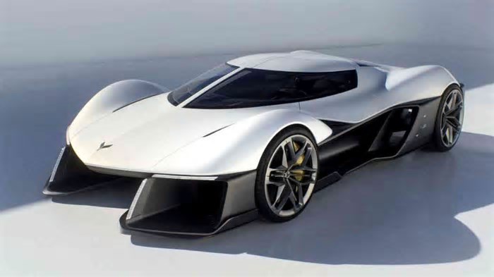 GM divulga conceito de Corvette elétrico que se inspira no visual de caças