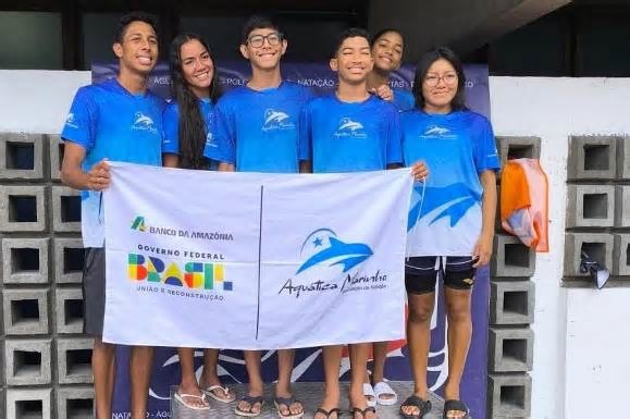 Aquática Marinho conquista 23 medalhas e quebra recordes na 1ª Etapa de Graduados de Natação em Manaus