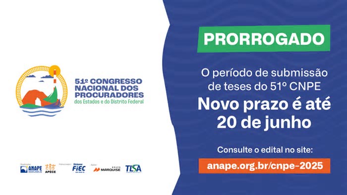 Prazo para inscrição de teses no 51º CNPE é prorrogado até 20/6