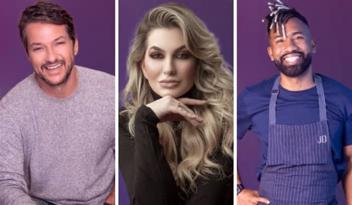 Marcelo Serrado, Alice Salazar e João Diamante participam de evento em Salvador