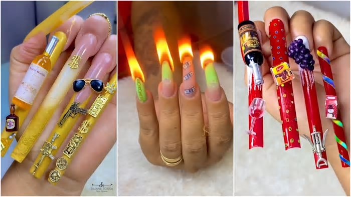 Manicure usa fogo e até insetos em unhas para 'dar close' e atrair likes nas redes sociais