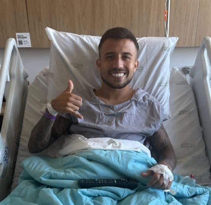 Matheus Henrique, do Cruzeiro, se pronuncia pela primeira vez após cirurgia no joelho