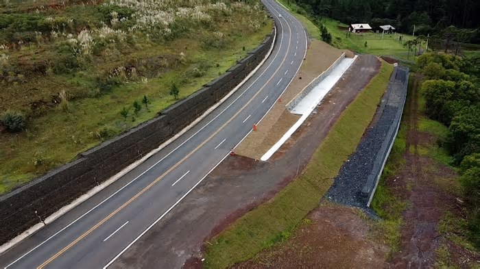 Finalizadas as obras na BR-282/SC, em Alfredo Wagner, São José do Cerrito e Vargem