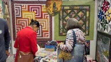 Jornal do Almoço - RS (Caxias do Sul). Festival Internacional de Quilt e Patchwork segue até sábado (12) em Gramado