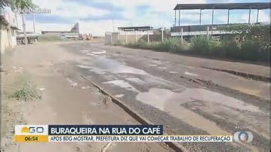Bom Dia GO. Prefeitura começa preparativos para obras na Rua do Café, no Parque Oeste Industrial