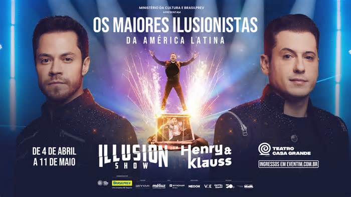 Henry e Klauss em BH: maiores ilusionistas da América Latina estão de volta à capital!