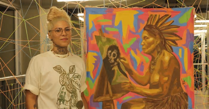 Keila Anjos leva “Olhar Indígena na Pop Art” ao I Encontro de Escritores