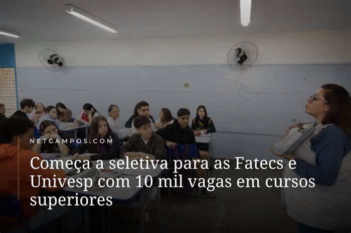 Começa a seletiva para as Fatecs e Univesp com 10 mil vagas em cursos superiores