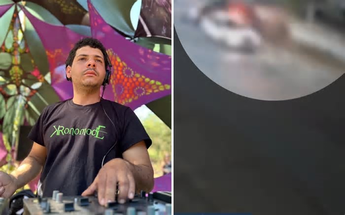 Vídeo mostra quando caminhonete de luxo passa em cima de canteiro central de avenida antes de matar DJ em Goiânia