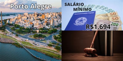 Tchau, R$1518: Lei trabalhista traz salário mínimo de R$1694 em Porto Alegre, RS, para salvar CLTs em 2025