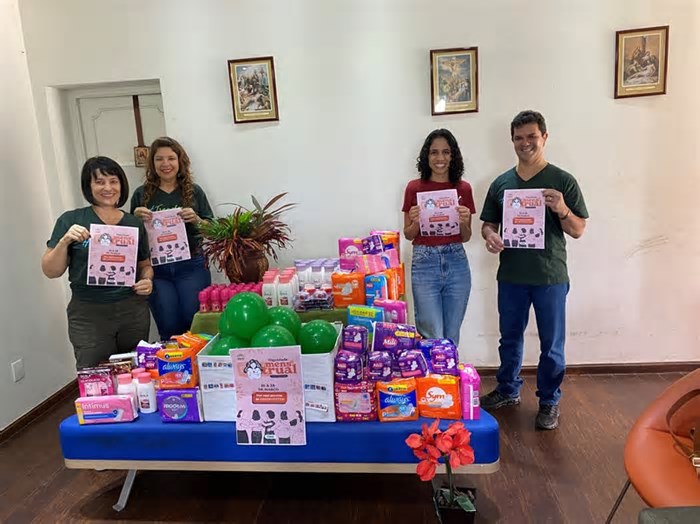 Voluntários da Cemig doam mais de 29 mil absorventes femininos para instituições mineiras