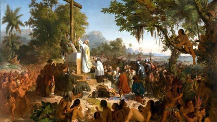 Este sábado (26) marca o aniversário da primeira missa celebrada no Brasil