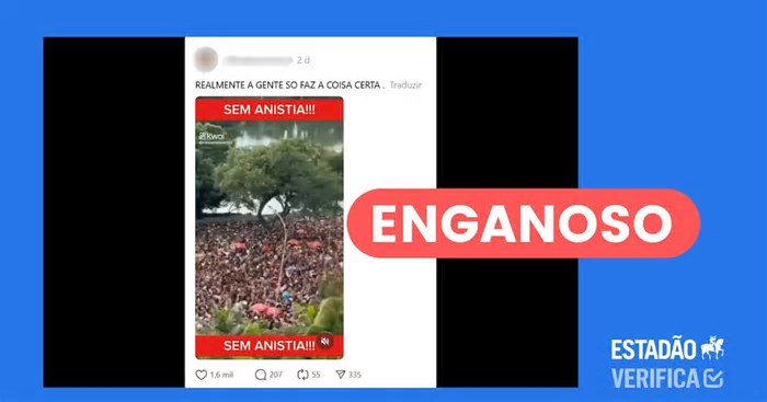 Compilado de vídeos sobre ato na Paulista exibe imagens de carnaval no Ibirapuera e protesto de 2021
