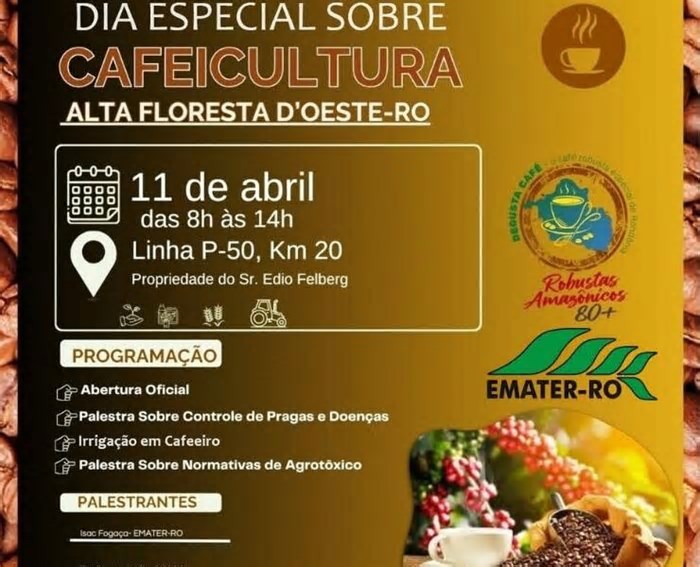 🌱 Emater realiza Dia Especial para fortalecer a cafeicultura em Alta Floresta D’Oeste