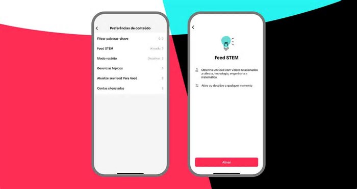 Novo feed do TikTok promove aprendizado em ciência e tecnologia