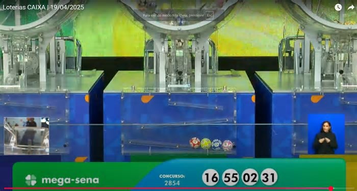 Bolão de SC fatura sozinho prêmio de R$ 52 milhões da Mega-Sena 2854; veja números sorteados