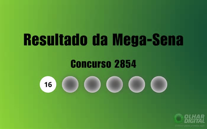 Mega-Sena 2854: veja resultado de hoje, sábado (19)