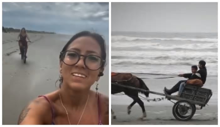 'Rachas' de charrete: prefeituras instalam câmeras e intensificam patrulhas em praia que turista morreu no litoral de SP