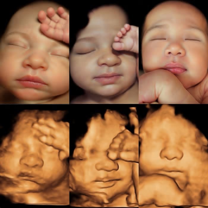 Ultrassom em 8K com inteligência artificial revela o rosto do bebê com detalhes impressionantes