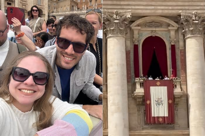 Casal de brasileiros fica 'em choque' ao descobrir morte de papa menos de 24h após ver última aparição dele; VÍDEO