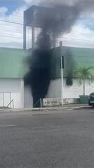 Incêndio atinge hospital de Igarassu e pacientes são transferidos para outras unidades de saúde; VÍDEO