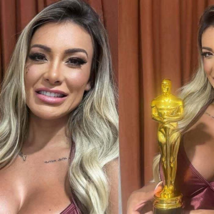 Andressa Urach no Oscar? Ex-miss bumbum se manifesta: ‘Vencedora’