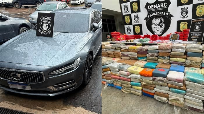 Polícia do AM faz operação e apreende R$ 10 milhões em drogas e veículos