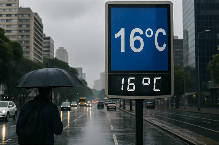 Frente fria avança sobre Belo Horizonte e derruba temperaturas durante a semana