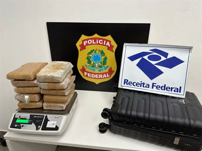 Mulher é presa com 10,5 kg de skunk no Aeroporto Internacional de Belo Horizonte