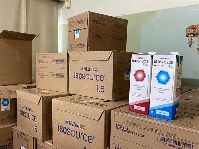 Alfenas recebeu 483 volumes de leite de sonda e dietas enterais