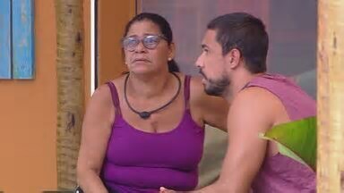 Big Brother Brasil. Maike e Delma tentam chegar a um consenso sobre indicação e brother rebate: 'Lealdade'