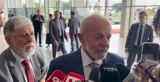 Lula cita papa e pede “equilíbrio” nas relações comerciais. Vídeo
