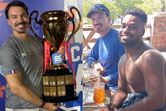 Ex-goleiro do Flamengo, presidente do Bahia concilia sucesso no futebol com namoro de 1 ano com bailarino