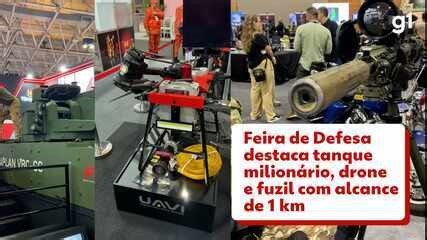 Tanque de guerra de 7 milhões de euros, drone bombeiro, fuzil que acerta a 1 km: veja destaques da LAAD, feira de segurança e defesa