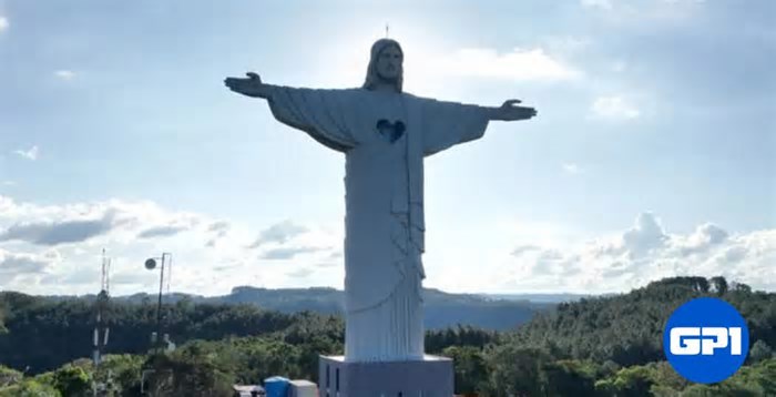 Cidade no Rio Grande do Sul inaugura estátua de Cristo mais alta que a do RJ