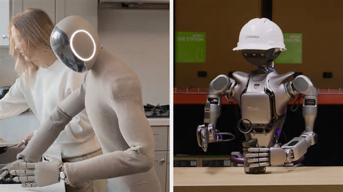 O que é a IA física, aposta de gigante da tecnologia para acelerar criação de robôs humanoides
