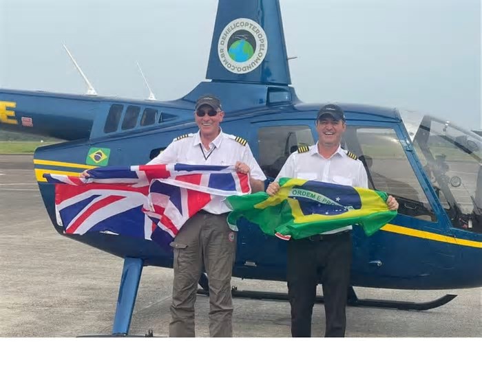 Empresário brasileiro entra no Guinness Book por volta ao mundo mais rápida em helicóptero