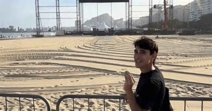 Fã viraliza ao mostrar enorme distância entre a grade e o palco de Lady Gaga no RJ