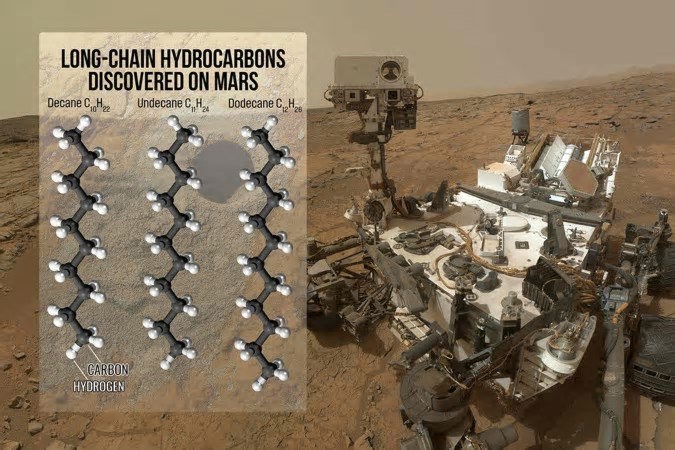 Veículo robótico da Nasa encontra moléculas orgânicas em Marte