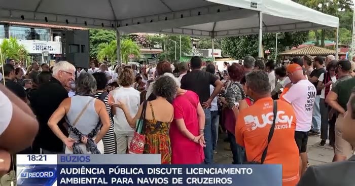 Audiência pública discute licenciamento ambiental para navios de cruzeiros em Búzios (RJ)