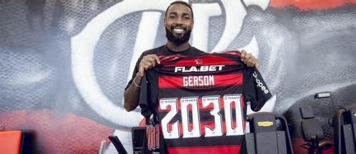 Flamengo oficializa renovação de Gerson: 'Time do coração'