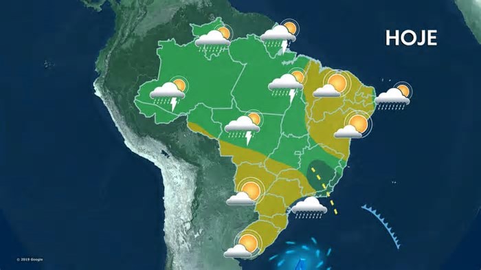 Previsão alerta frente fria chegando na região Sudeste para o Feriado de Tiradentes