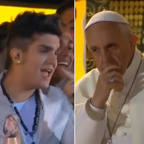 Luan Santana recorda momento que cantou para o Papa em Copacabana