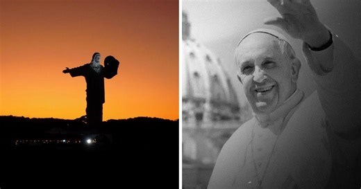 VÍDEO: Cristo Luz, em SC, homenageia Papa Francisco com iluminação especial