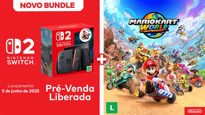 KaBuM! anuncia pré-venda do Switch 2 com cupom de 12% em games do Switch 1