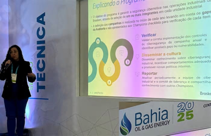 Braskem apresenta programa de cibersegurança industrial no Bahia Oil & Gas Energy 2025