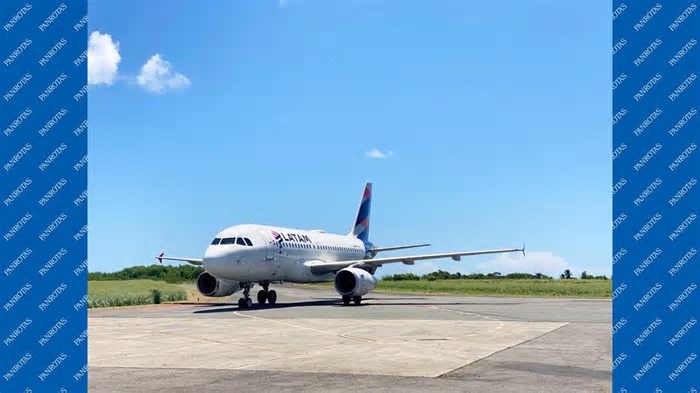 Latam inicia operações inéditas em Noronha com direito a festa e voo lotado