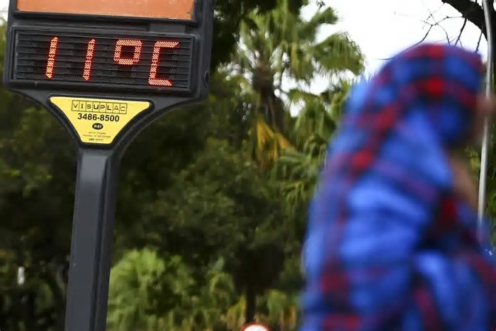 Frio intenso: Inmet emite aviso de “perigo” com queda de temperatura e previsão de mínimas abaixo de 10°C em 4 capitais