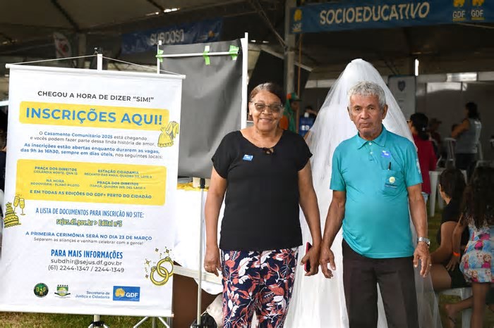 GDF Mais Perto do Cidadão na Fercal receberá inscrições para o Casamento Comunitário