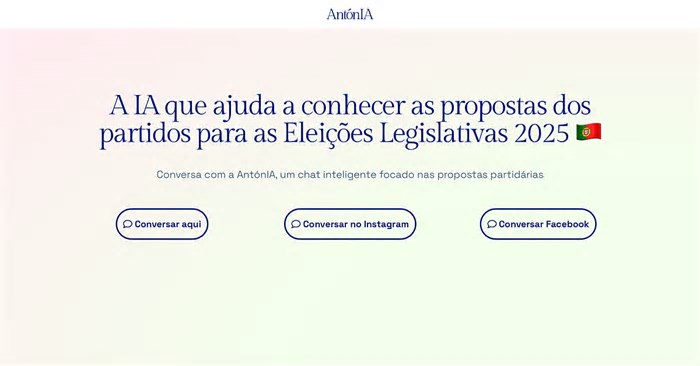 Conheça a AntónIA, a assistente de Inteligência Artificial que responde eleitores sobre propostas dos partidos